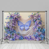 Lofaris Sweet Floral Lavender Wedding Photography Backdrop